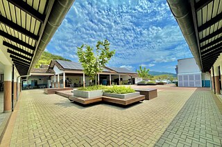 Der Schulhof des Colégio Sinodal Doutor Blumenau.