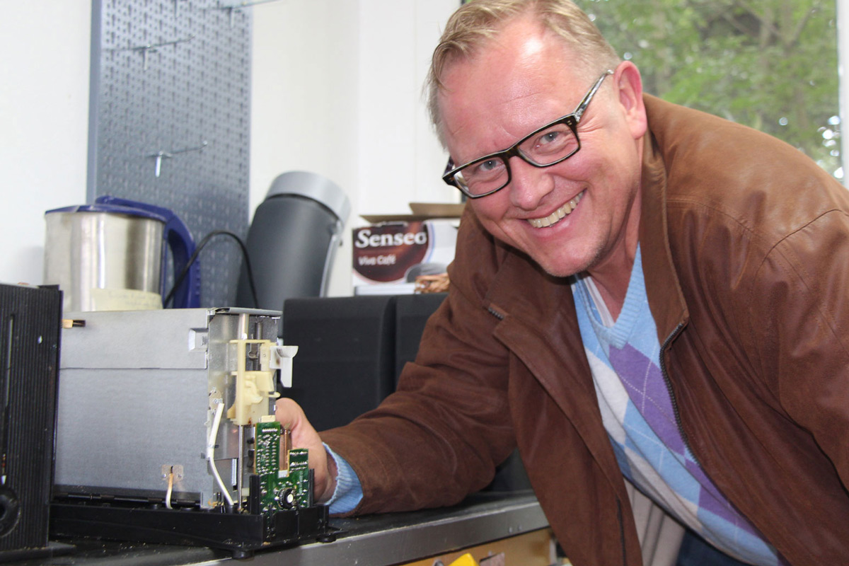 Michael Steffen im Repair Café