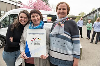 Ohne die ukrainischen Lehrerinnen liefe nichts: D. Kuzmenko, O. Bakun, M. Kuzmych 