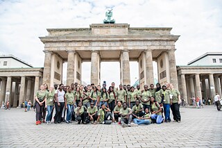 Abschiedsfoto am Brandenburger Tor. 